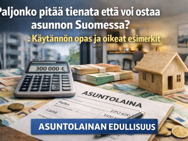 Paljonko pitää tienata että voi ostaa asunnon Suomessa?